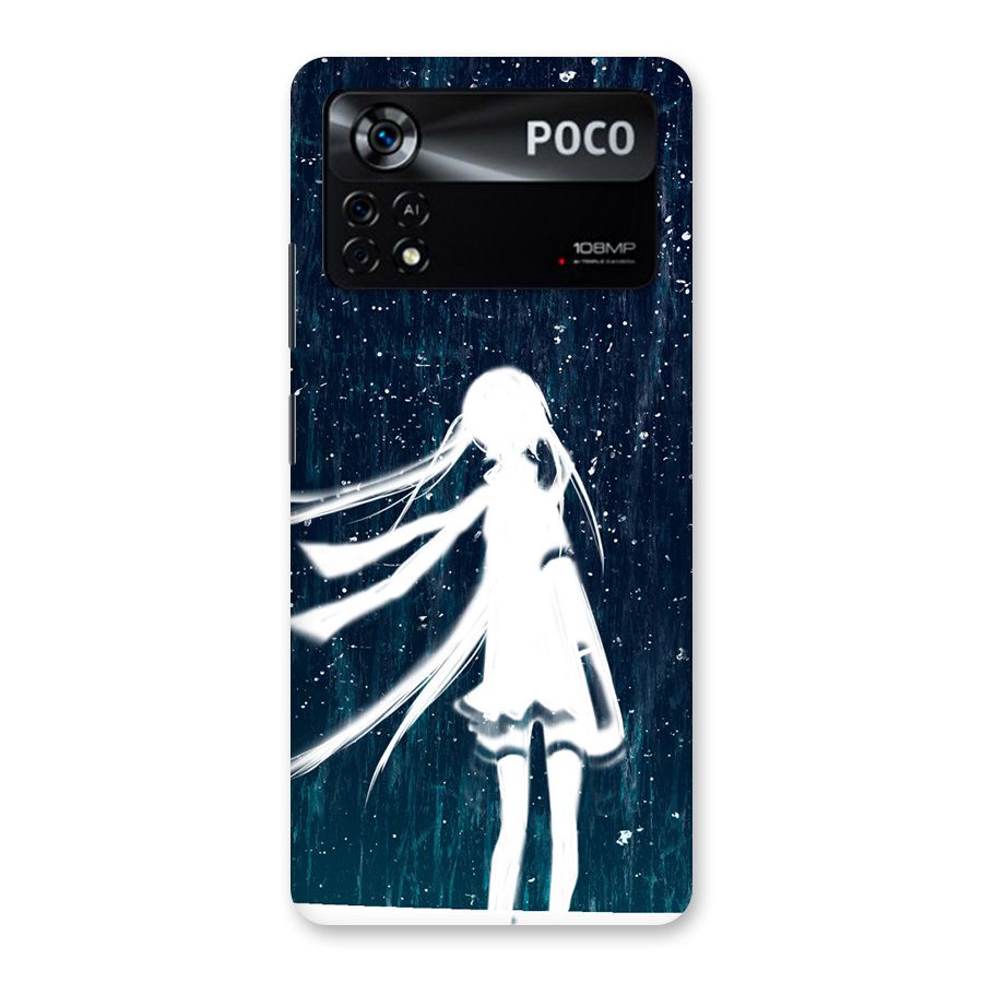 Rain White Girl Back Case for Poco X4 Pro 5G