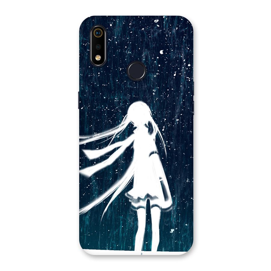 Rain White Girl Back Case for Realme 3i