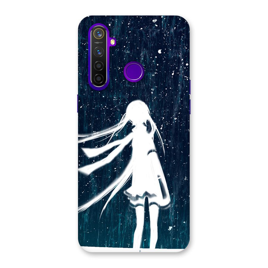 Rain White Girl Back Case for Realme 5 Pro