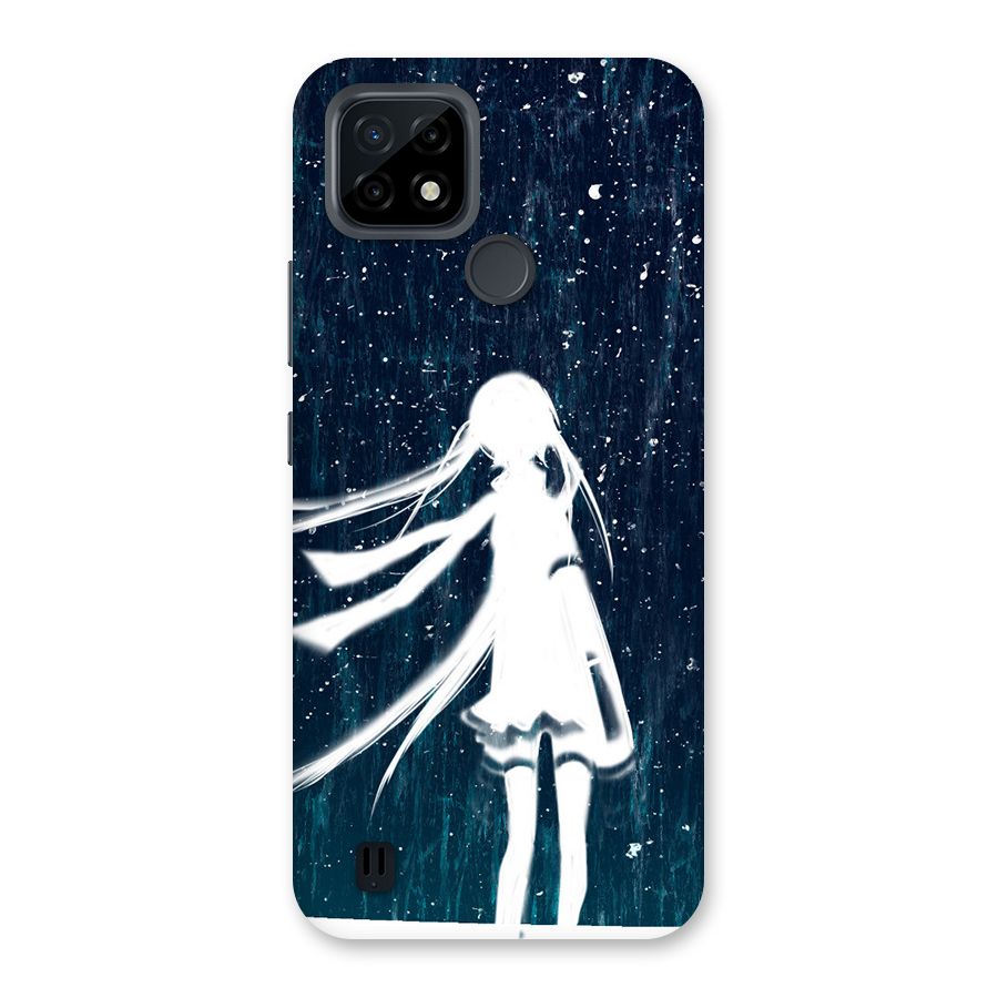 Rain White Girl Back Case for Realme C21