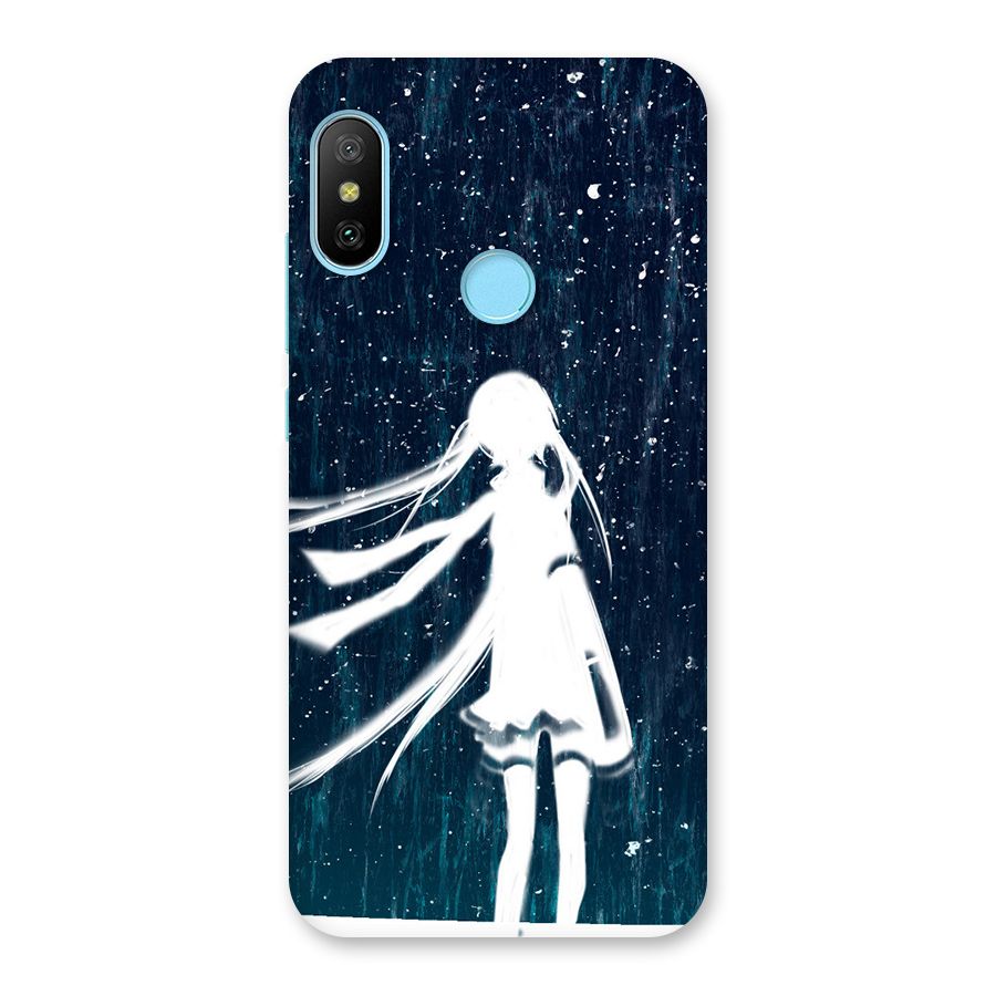 Rain White Girl Back Case for Redmi 6 Pro