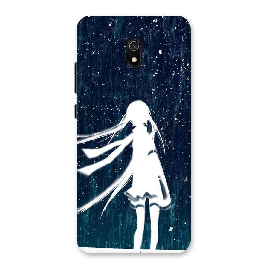 Rain White Girl Back Case for Redmi 8A