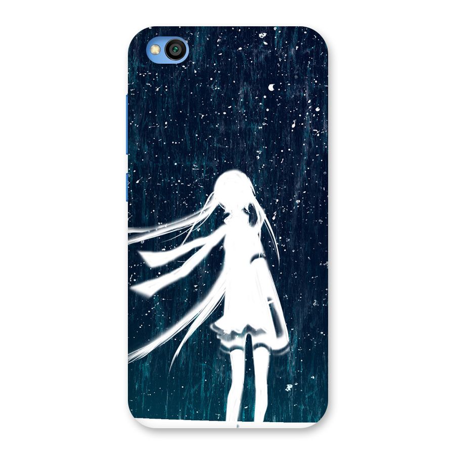 Rain White Girl Back Case for Redmi Go