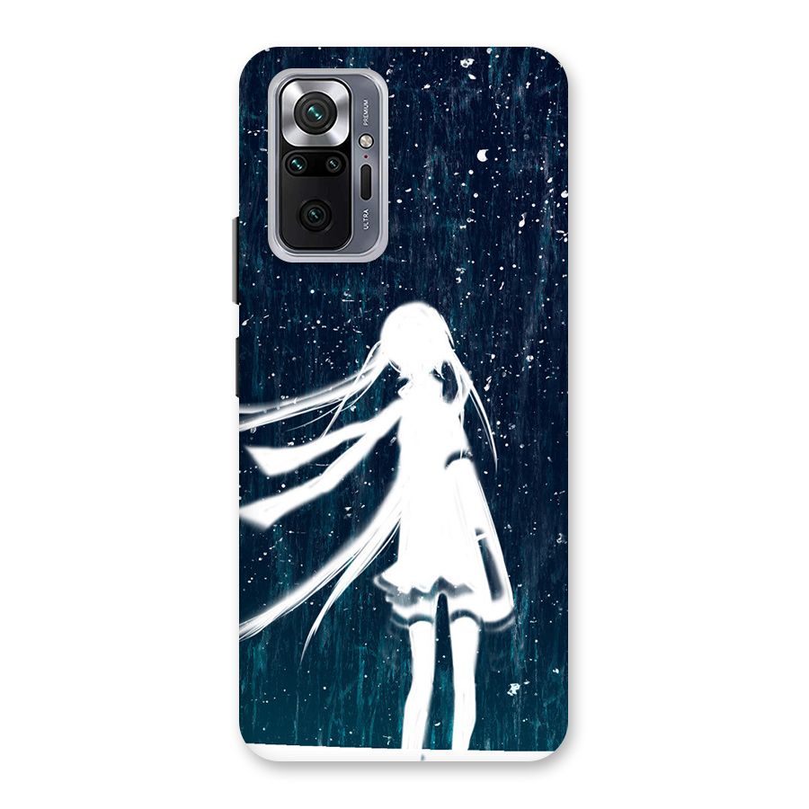 Rain White Girl Back Case for Redmi Note 10 Pro