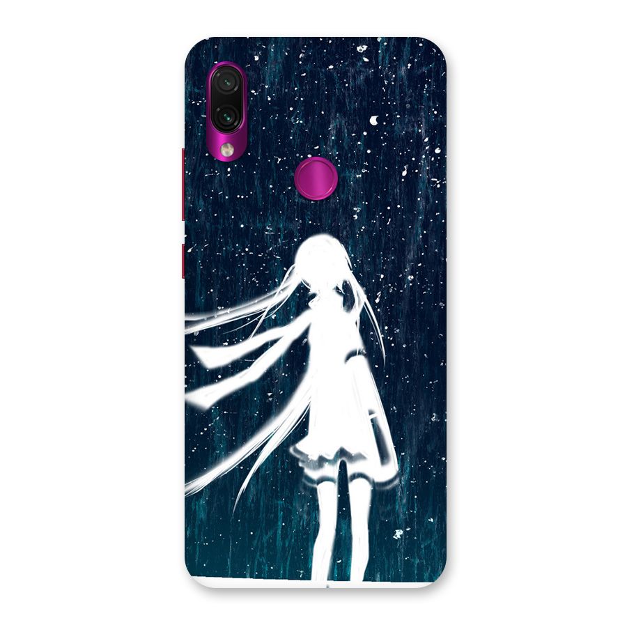 Rain White Girl Back Case for Redmi Note 7 Pro