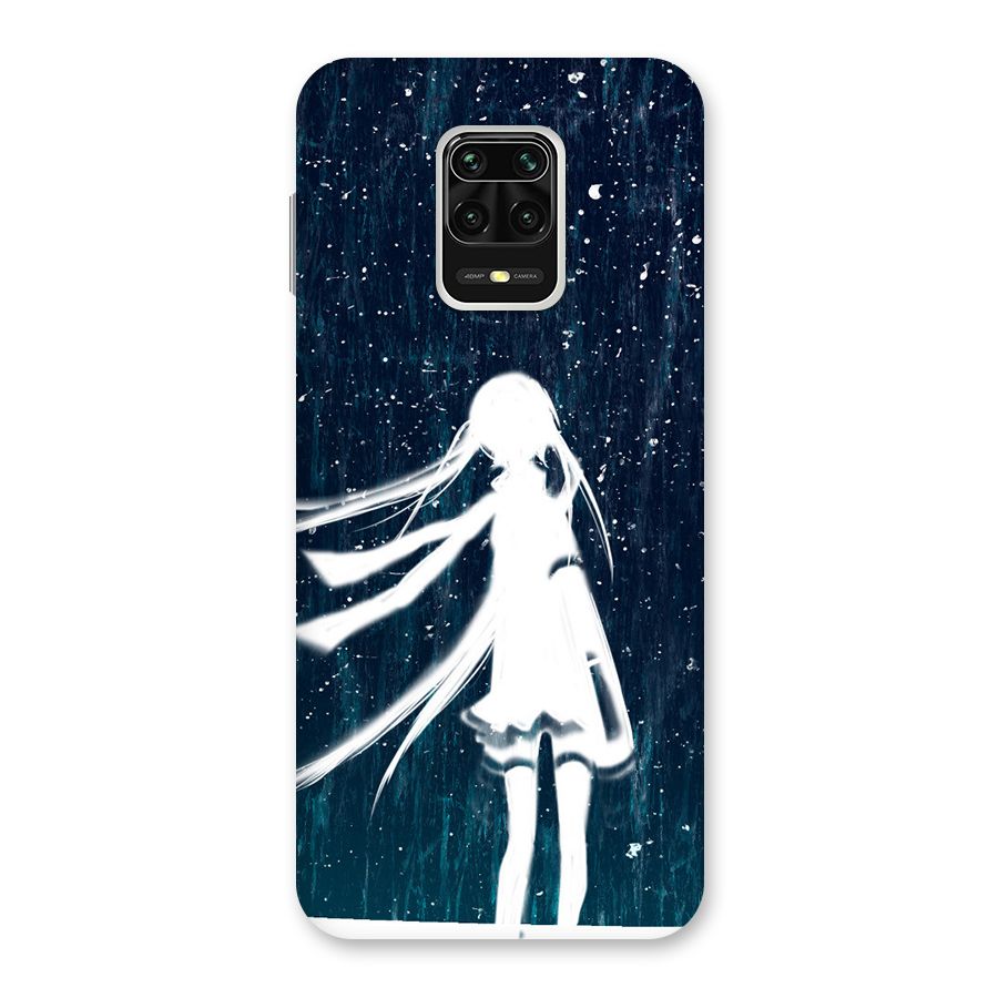 Rain White Girl Back Case for Redmi Note 9 Pro