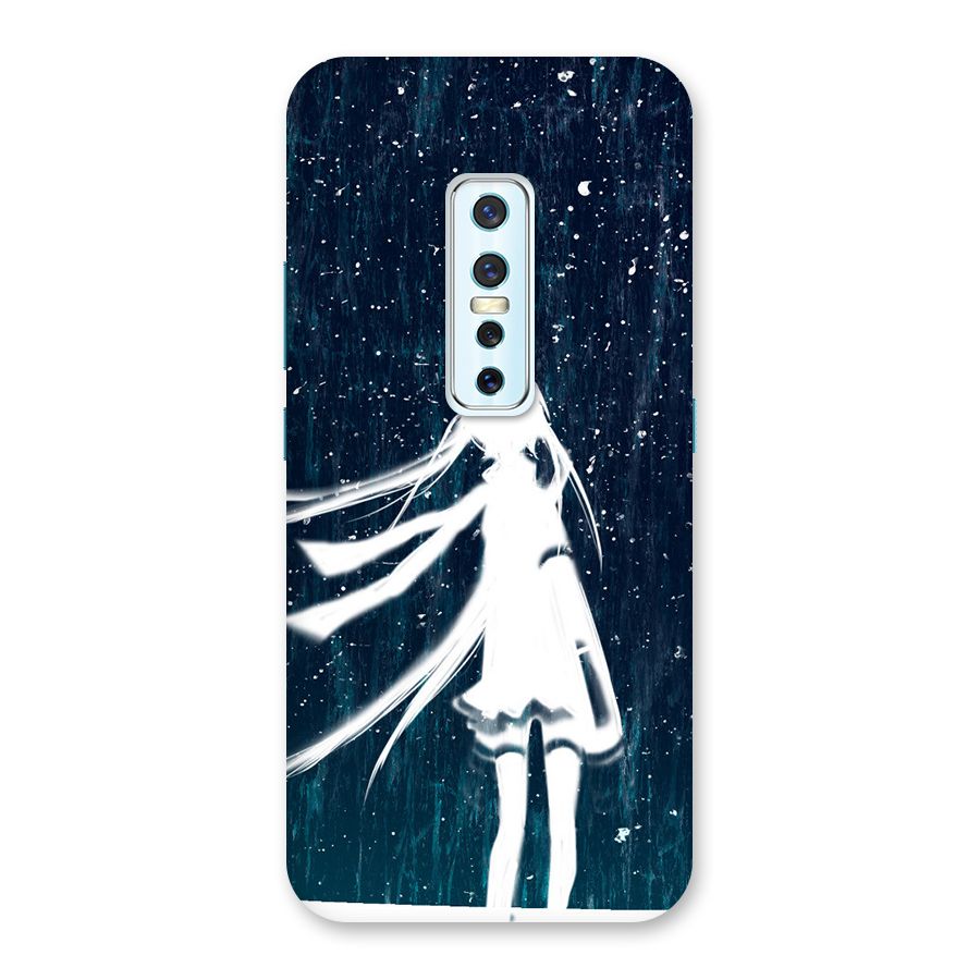 Rain White Girl Back Case for Vivo V17 Pro