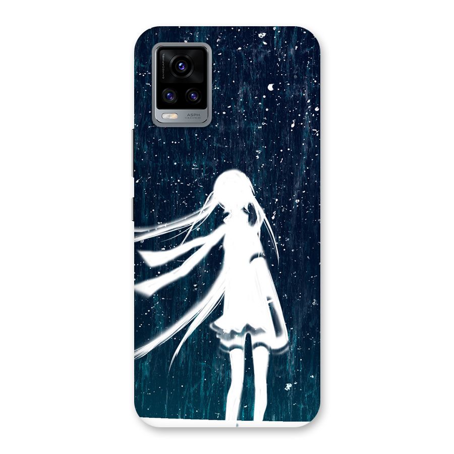 Rain White Girl Back Case for Vivo V20