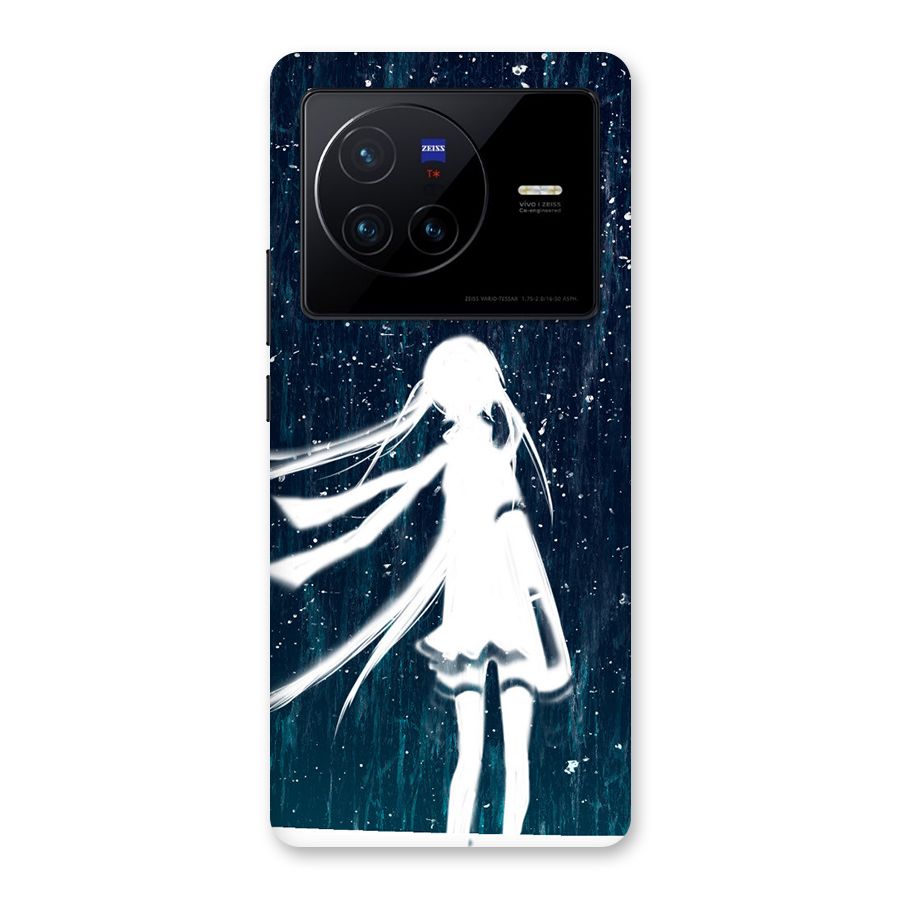 Rain White Girl Back Case for Vivo X80