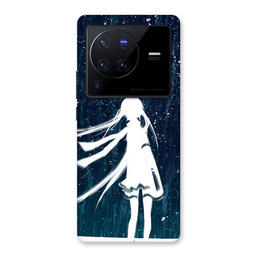 Rain White Girl Back Case for Vivo X80 Pro