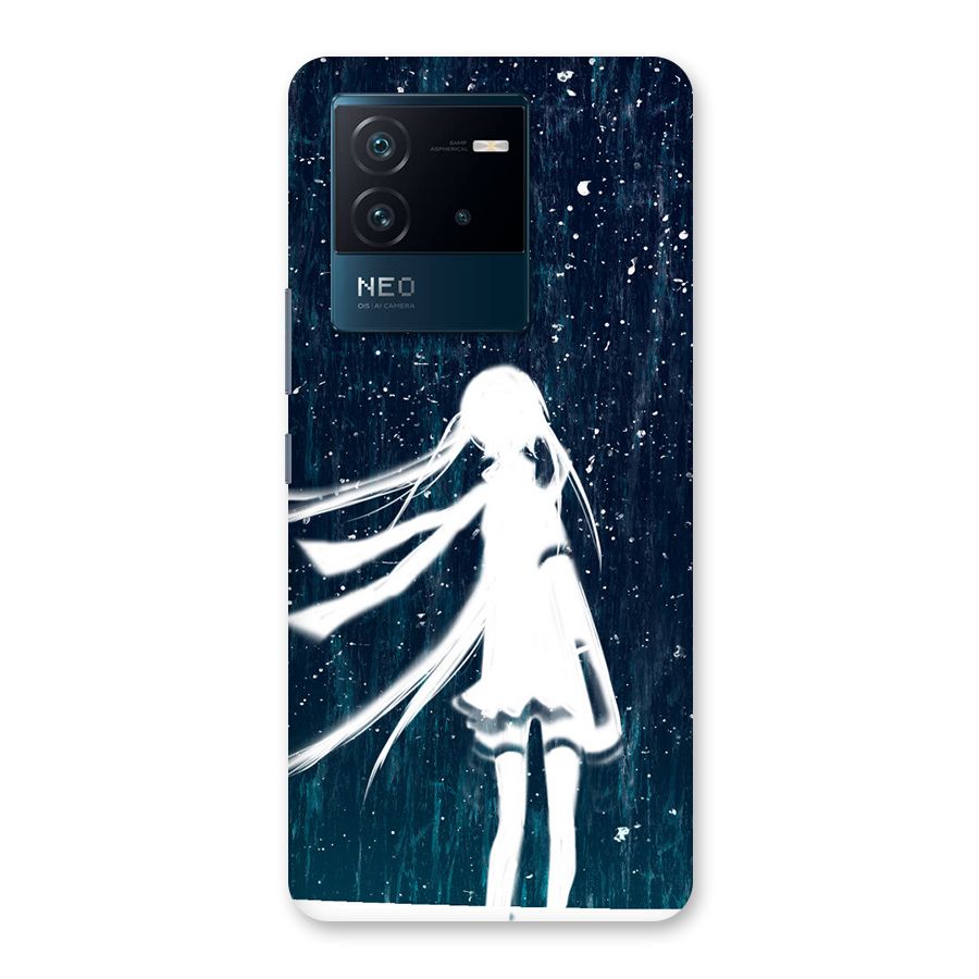 Rain White Girl Back Case for Vivo iQOO Neo 6 5G