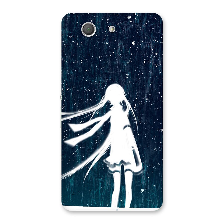 Rain White Girl Back Case for Xperia Z3 Compact