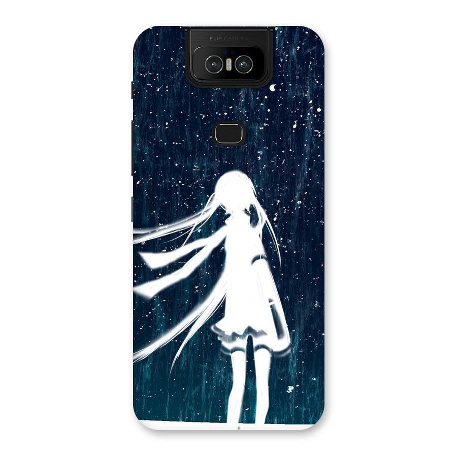 Rain White Girl Back Case for Zenfone 6z