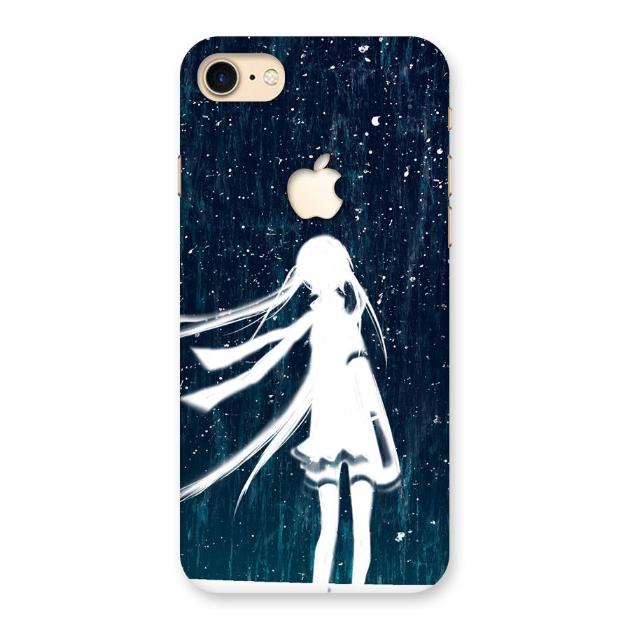 Rain White Girl Back Case for iPhone 7 Apple Cut