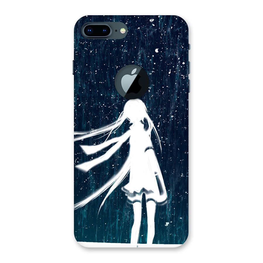 Rain White Girl Back Case for iPhone 7 Plus Logo Cut