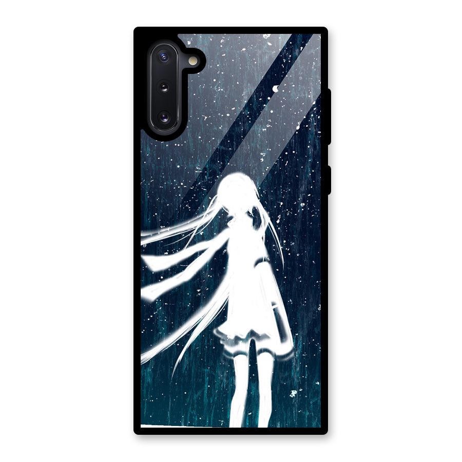 Rain White Girl Glass Back Case for Galaxy Note 10