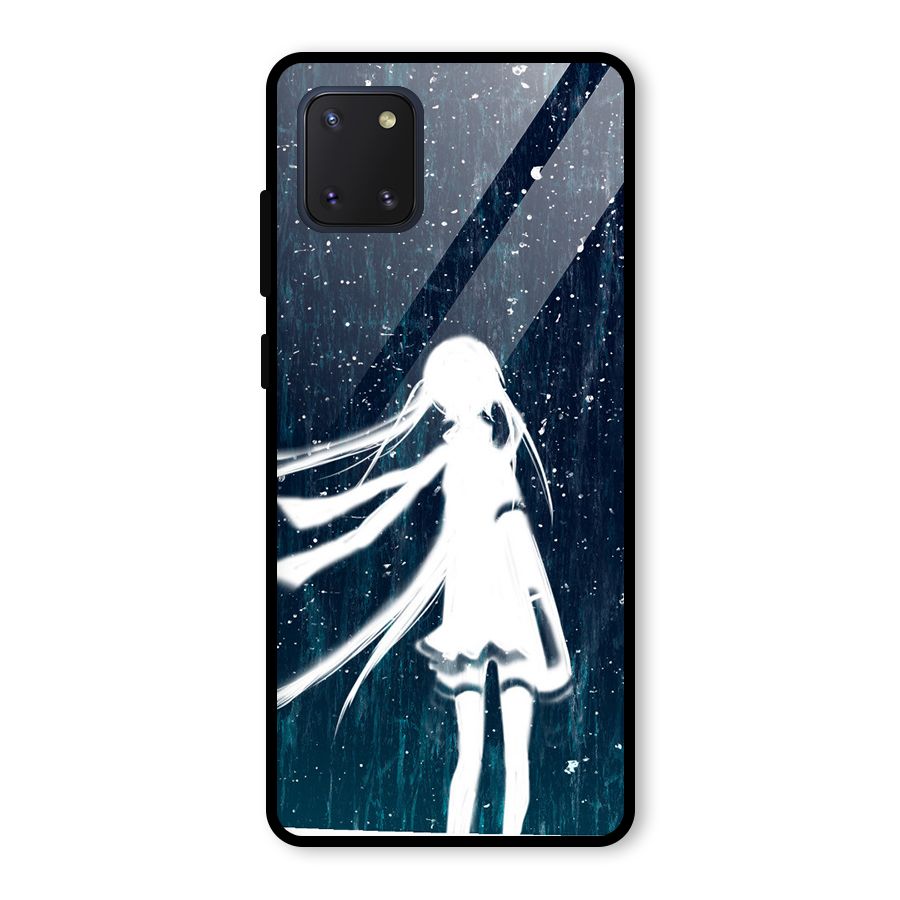 Rain White Girl Glass Back Case for Galaxy Note 10 Lite