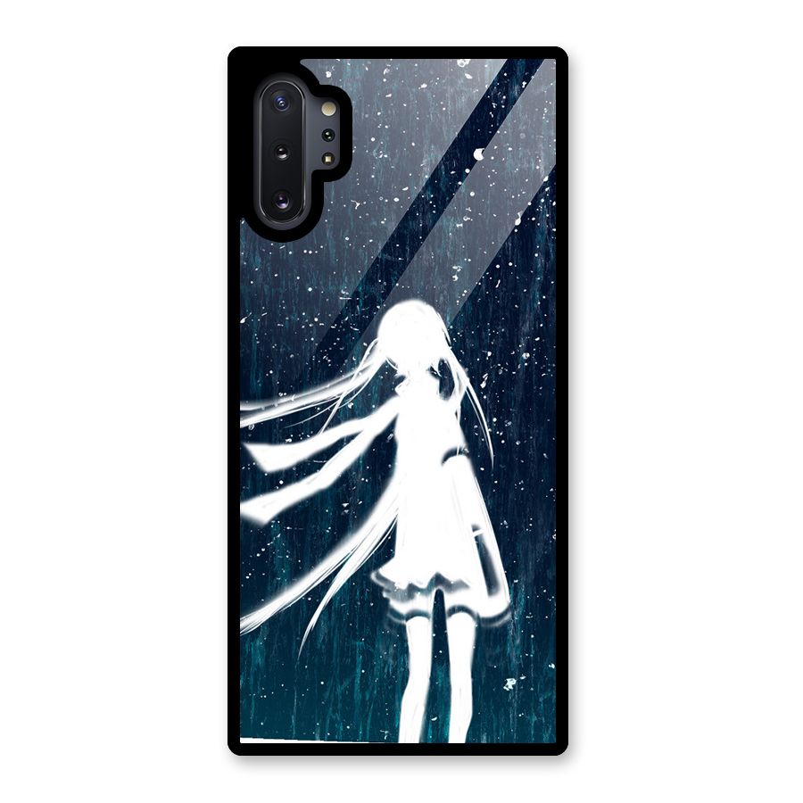 Rain White Girl Glass Back Case for Galaxy Note 10 Plus