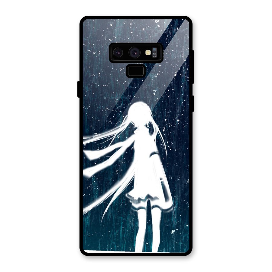 Rain White Girl Glass Back Case for Galaxy Note 9