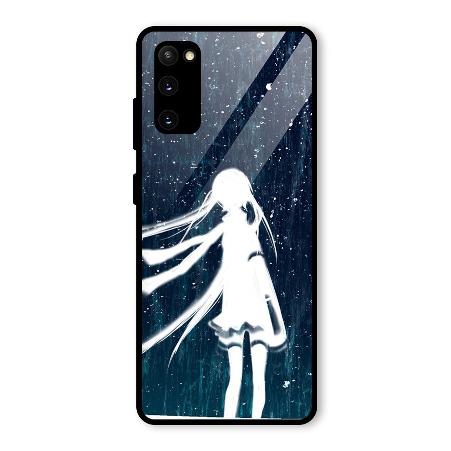 Rain White Girl Glass Back Case for Galaxy S20 FE 5G