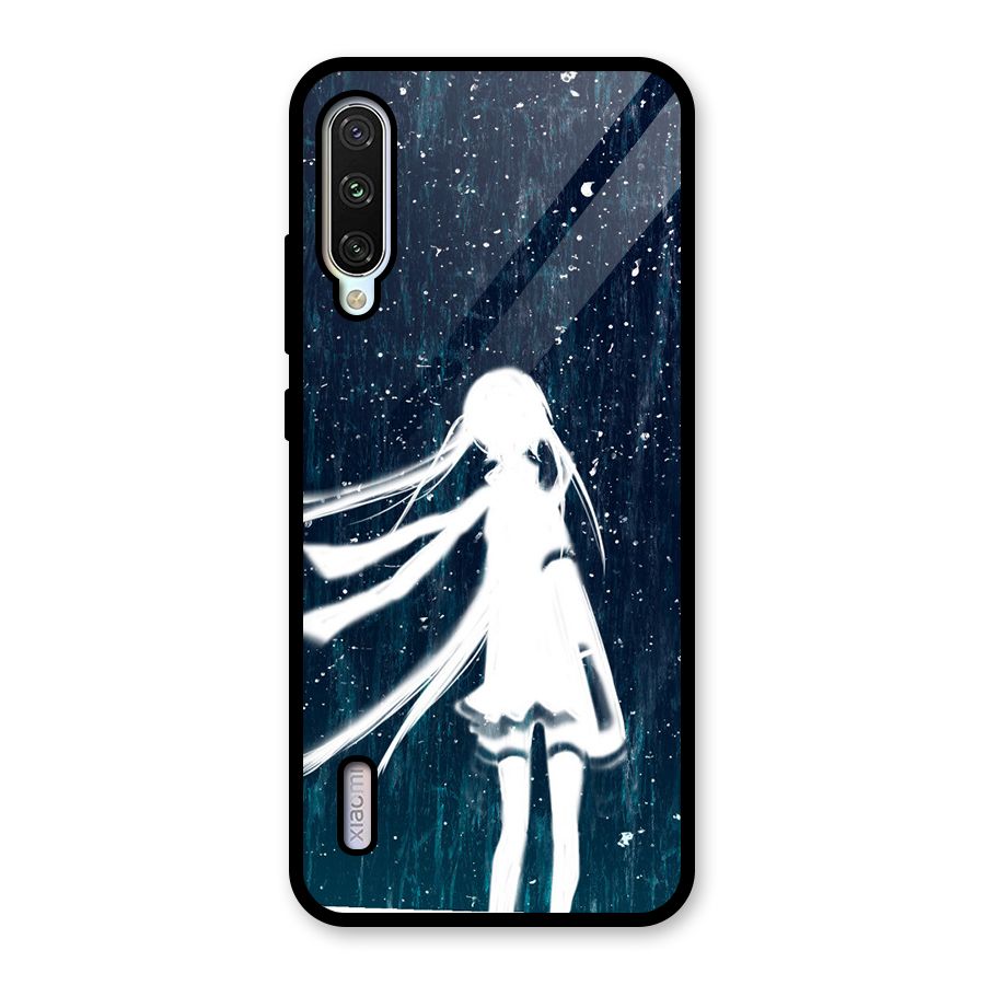 Rain White Girl Glass Back Case for Mi A3