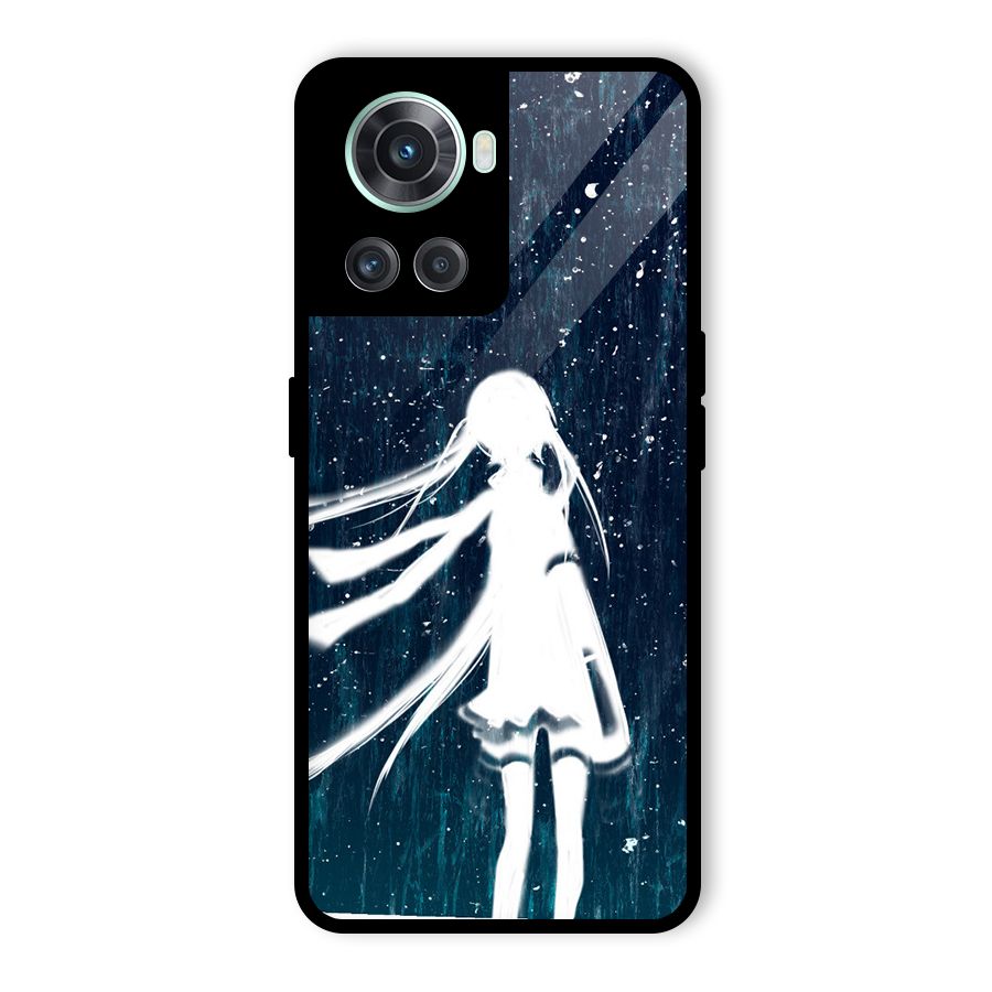 Rain White Girl Glass Back Case for OnePlus 10R