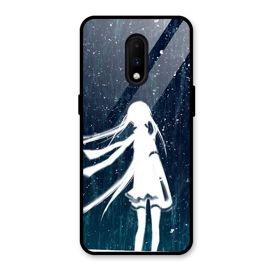 Rain White Girl Glass Back Case for OnePlus 7