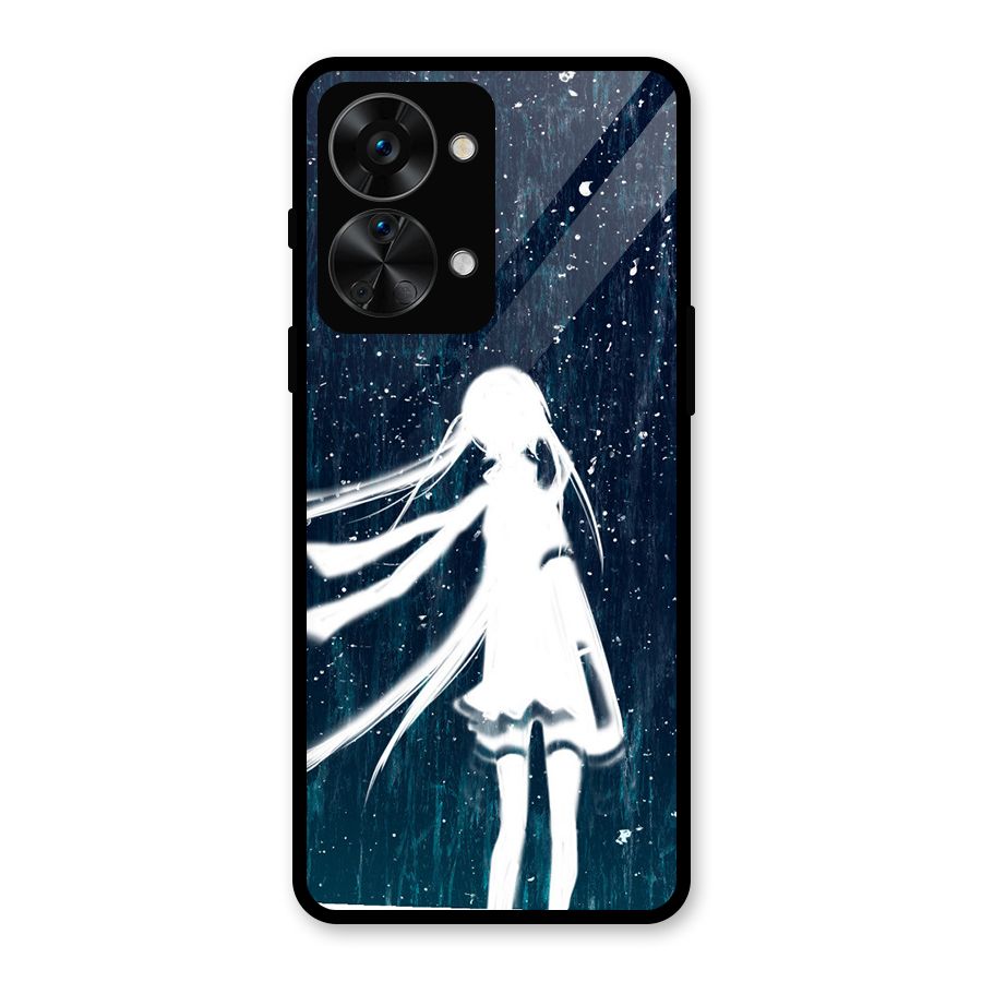 Rain White Girl Glass Back Case for OnePlus Nord 2T