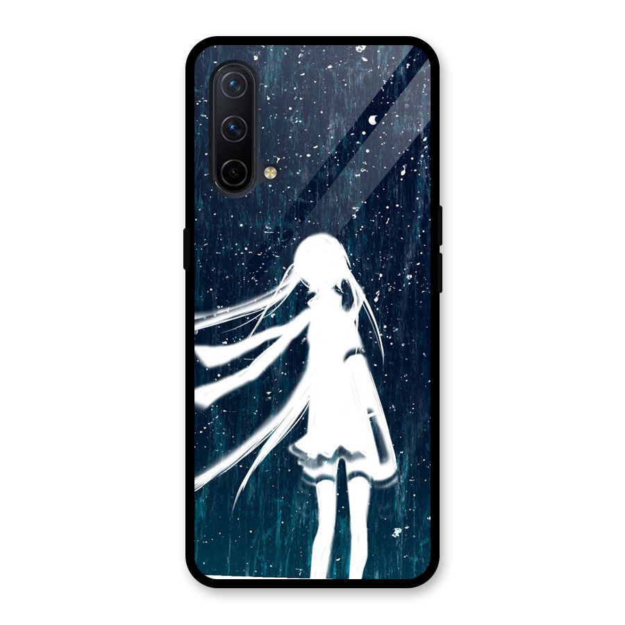 Rain White Girl Glass Back Case for OnePlus Nord CE 5G