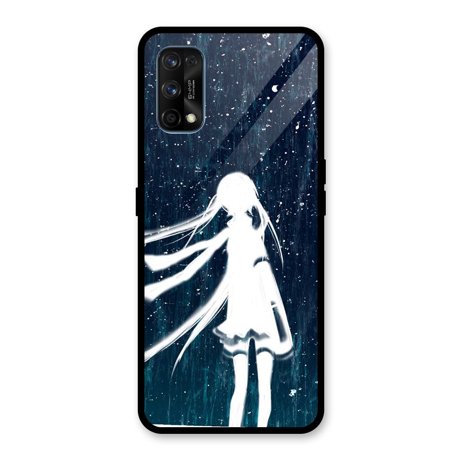 Rain White Girl Glass Back Case for Realme 7 Pro