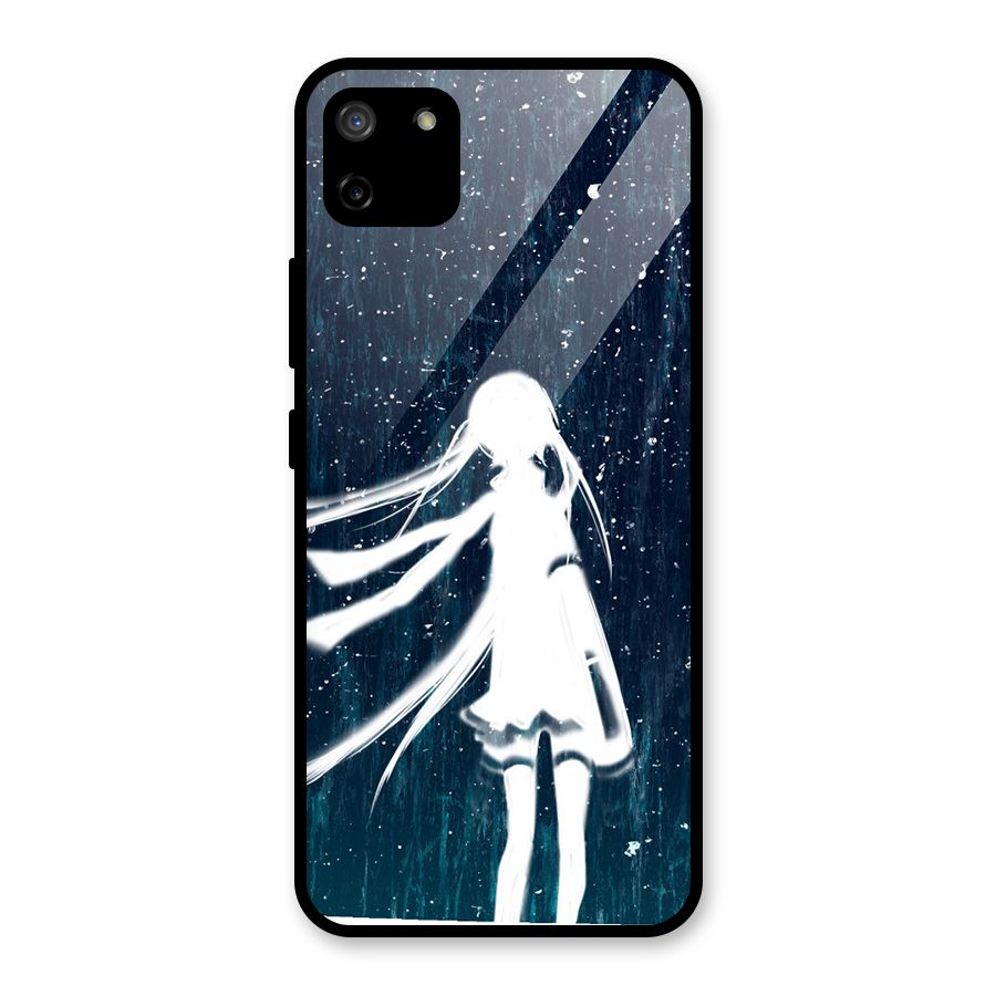 Rain White Girl Glass Back Case for Realme C11