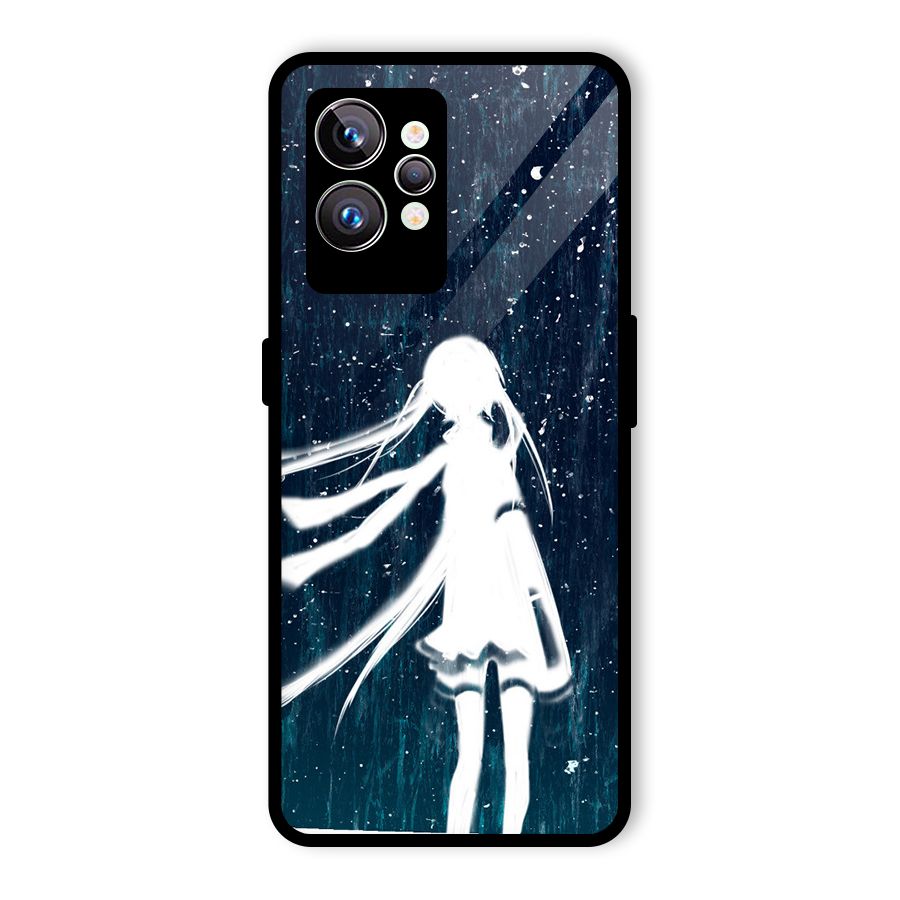 Rain White Girl Glass Back Case for Realme GT2 Pro