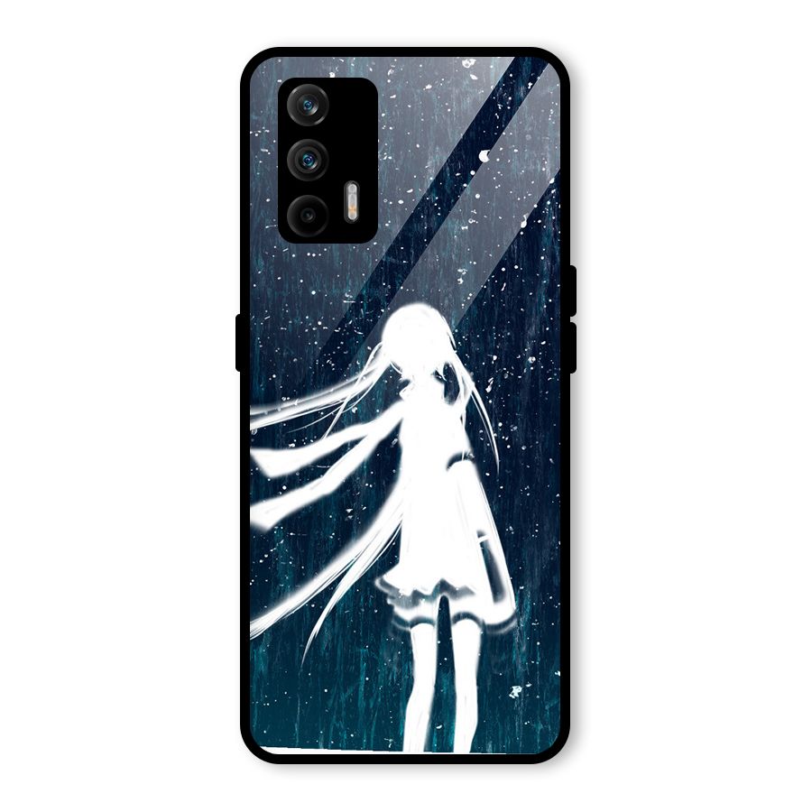 Rain White Girl Glass Back Case for Realme GT 5G