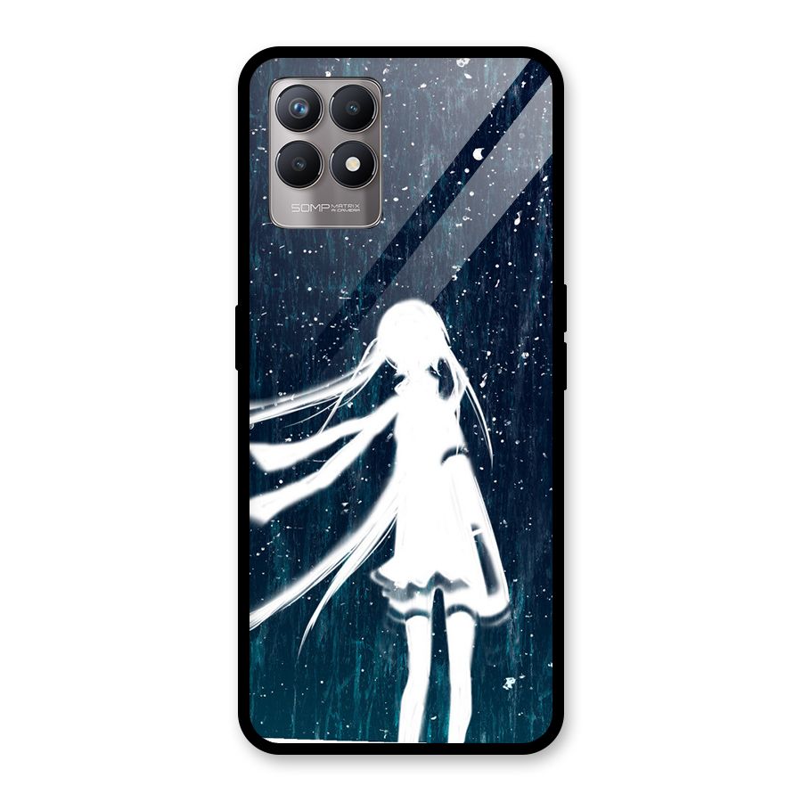 Rain White Girl Glass Back Case for Realme Narzo 50