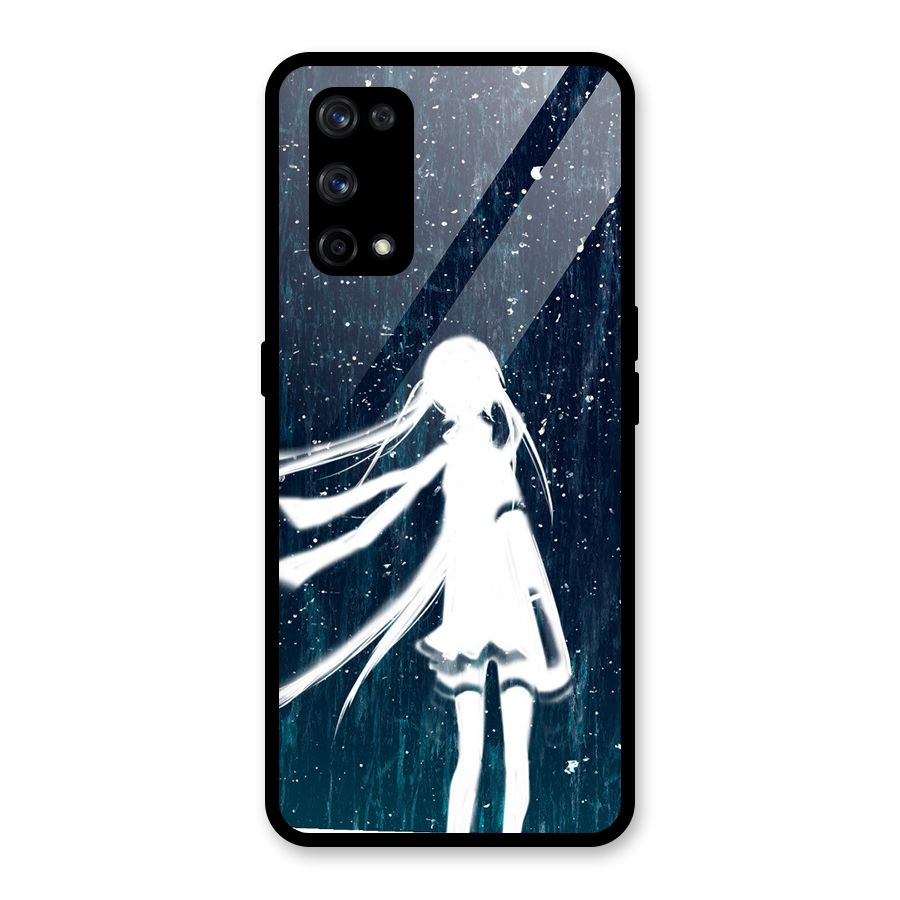Rain White Girl Glass Back Case for Realme X7 Pro