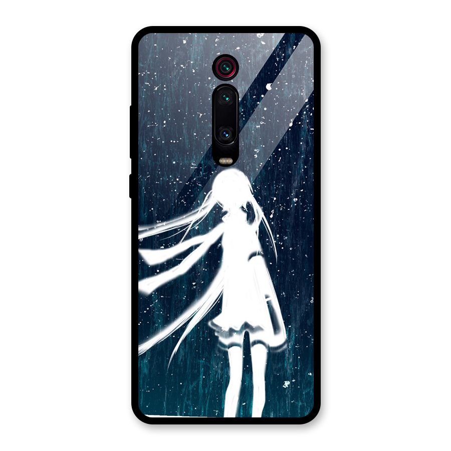 Rain White Girl Glass Back Case for Redmi K20 Pro