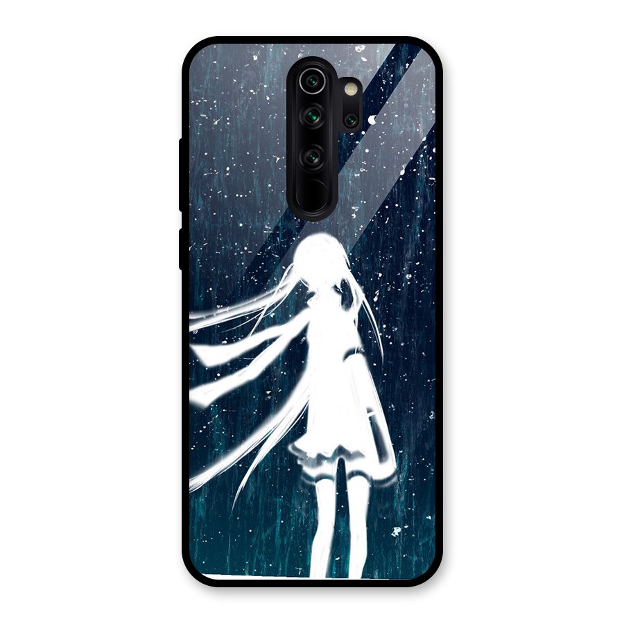 Rain White Girl Glass Back Case for Redmi Note 8 Pro