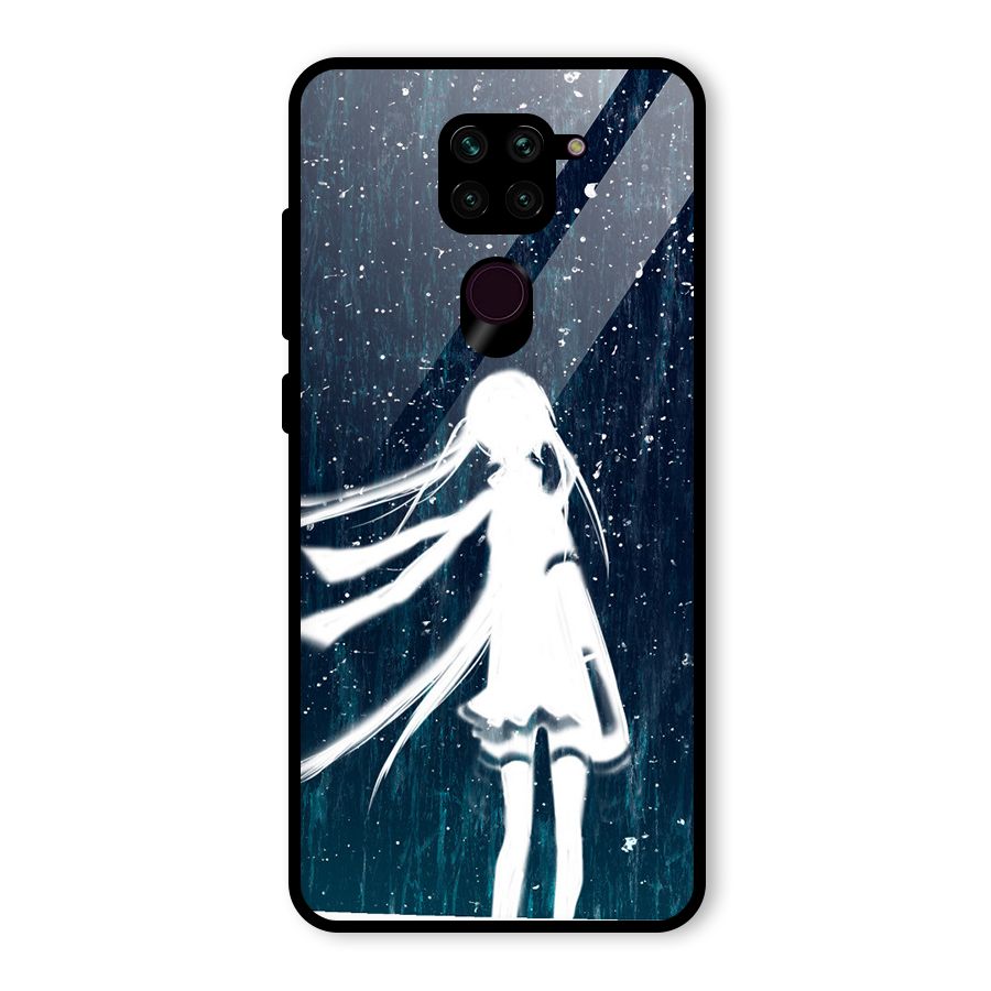Rain White Girl Glass Back Case for Redmi Note 9