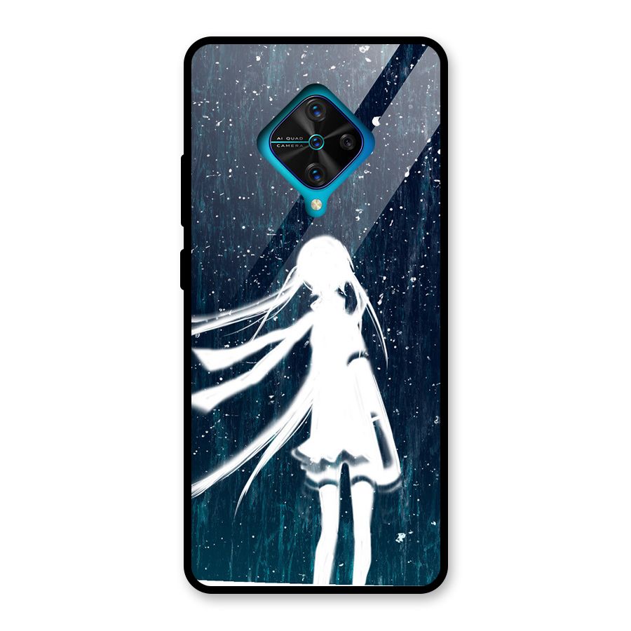 Rain White Girl Glass Back Case for Vivo S1 Pro
