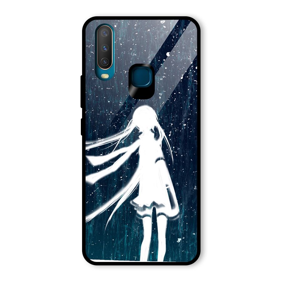 Rain White Girl Glass Back Case for Vivo U10
