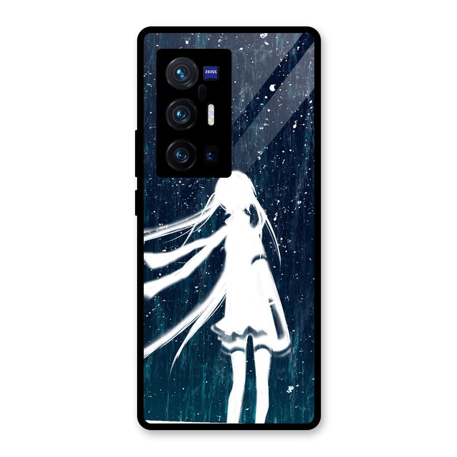 Rain White Girl Glass Back Case for Vivo X70 Pro Plus