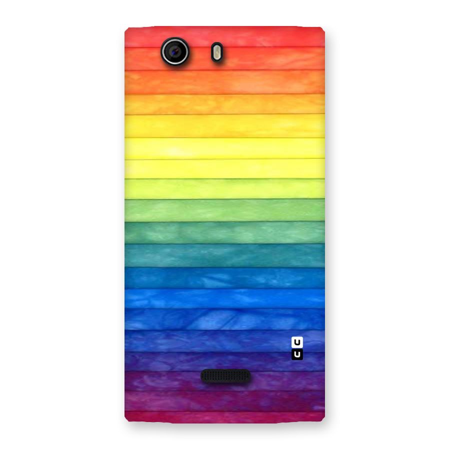 Rainbow Colors Stripes Back Case for Canvas Nitro 2 E311