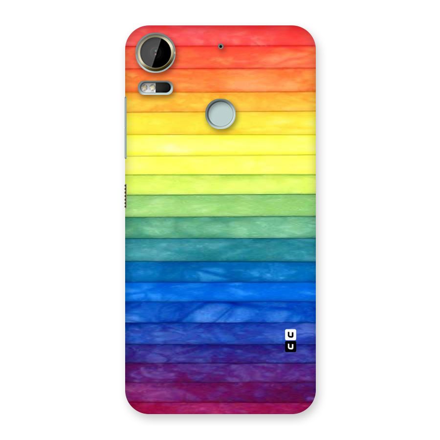 Rainbow Colors Stripes Back Case for Desire 10 Pro