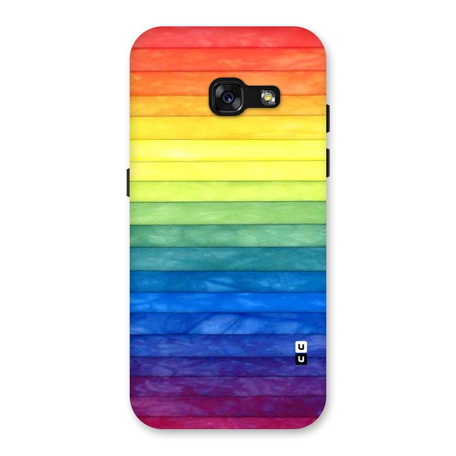 Rainbow Colors Stripes Back Case for Galaxy A3 (2017)