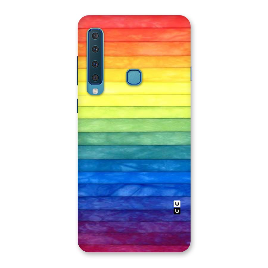 Rainbow Colors Stripes Back Case for Galaxy A9 (2018)