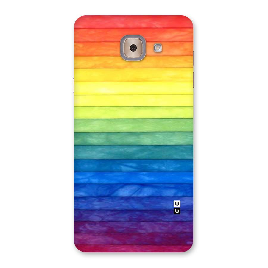 Rainbow Colors Stripes Back Case for Galaxy J7 Max
