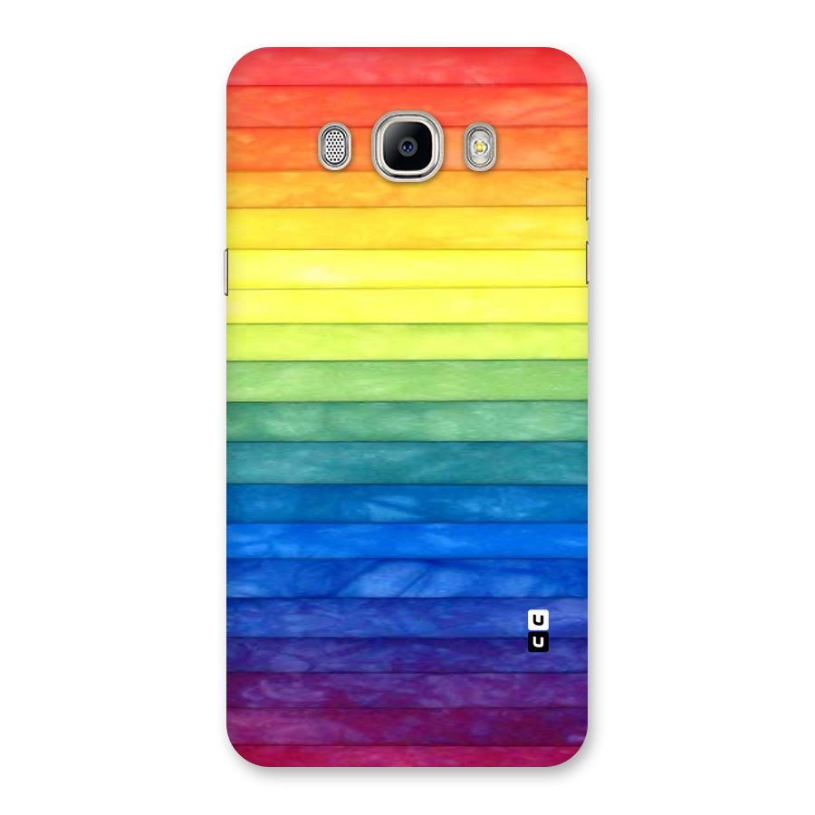 Rainbow Colors Stripes Back Case for Galaxy On8