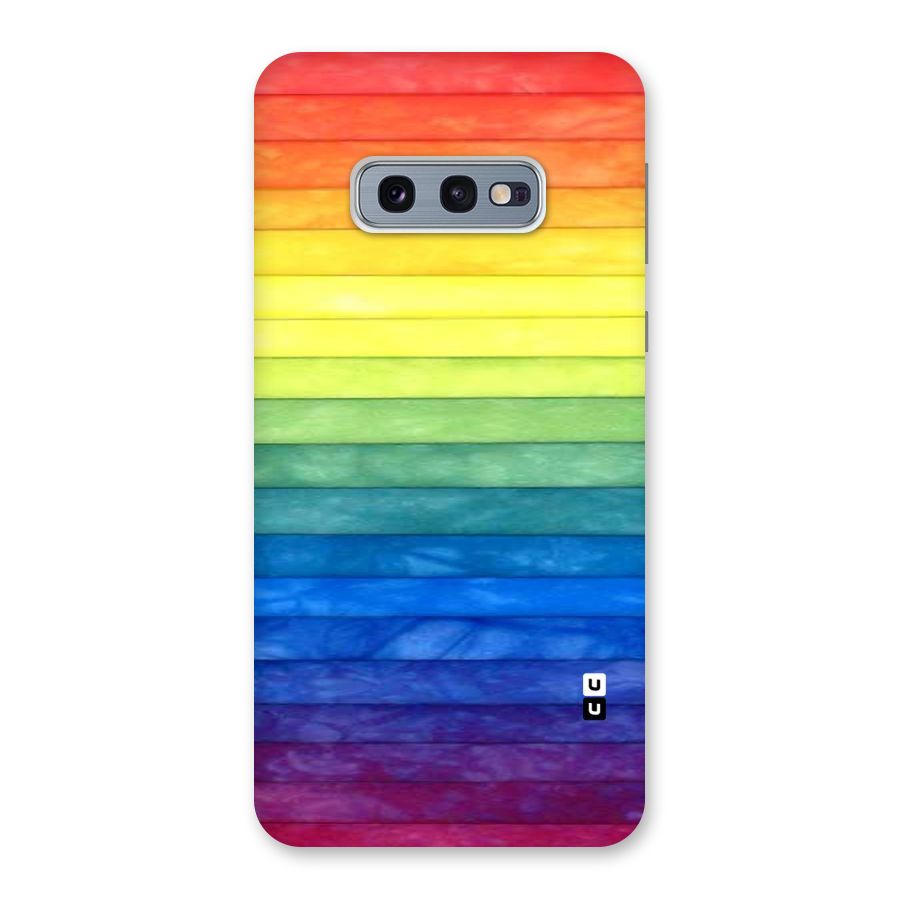 Rainbow Colors Stripes Back Case for Galaxy S10e