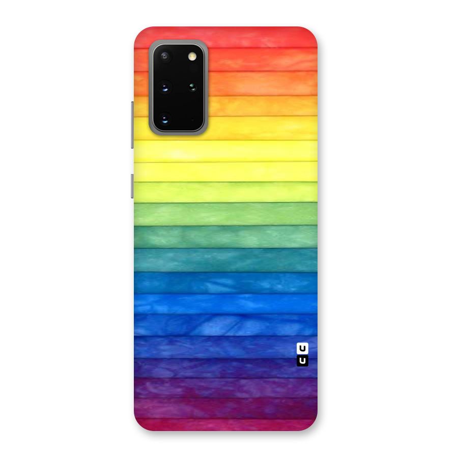 Rainbow Colors Stripes Back Case for Galaxy S20 Plus