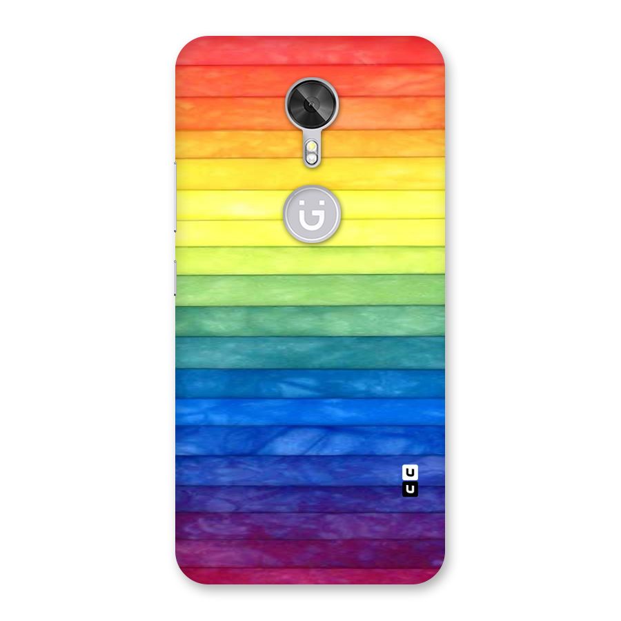 Rainbow Colors Stripes Back Case for Gionee A1